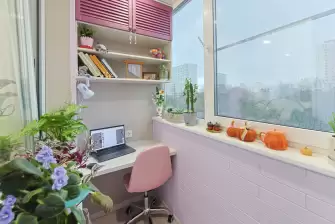 Отделка балкона с установкой теплого пола